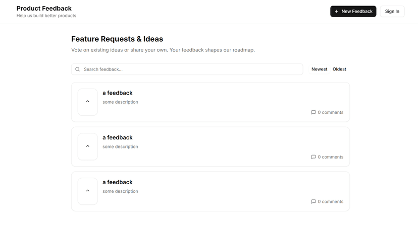 Product Feedback Board